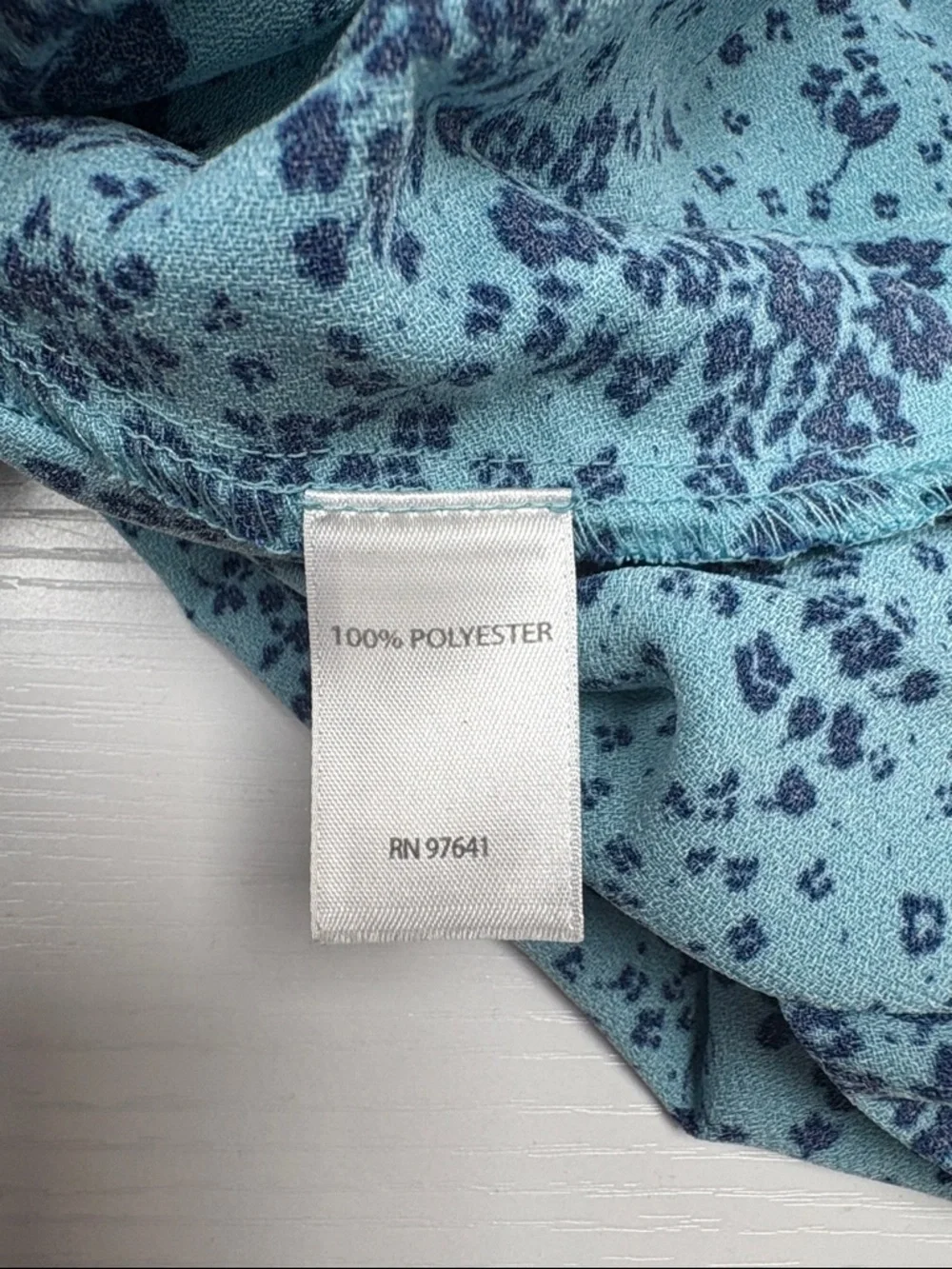 J. Jill Ditsy Floral Accordion Pleated Sleeveless A-Line Midi Dress Blue XL - Picture 8 of 8